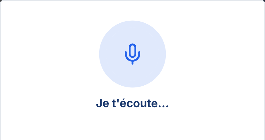 Écran ATEQO : dictée d'une adresse
